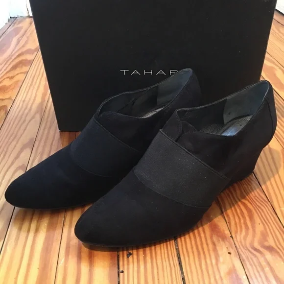 HP: TAHARI Ta-Sara Suede Ankle Boots - Size 10 - Picture 9 of 11